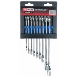 Ks tools ensemble de clés mixtes 9 pièces chromeplus 8-19 mm acier