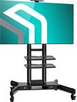 Onkron ts1552 blk support tv sur piedà  roulettes pour des téléviseurs de 40 à 70 pouces noir