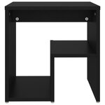 vidaXL Tables de chevet 2 Pièces Noir 40x30x40 cm Aggloméré