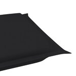 vidaXL Chaise longue à bascule avec coussin Bois de teck solide
