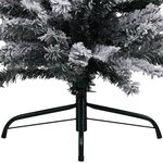 vidaXL Sapin de Noël artificiel mince pré-éclairé et boules vert 240cm