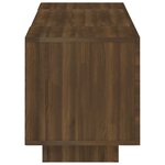 vidaXL Meuble TV avec lumières LED Chêne marron 160x35x40 cm