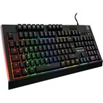 THE G-LAB Gaming Tellurium Clavier rétroéclairé - Avec Logiciel - Repose poignet - FR