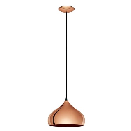 Eglo lampe suspendue hapton cuivre 49449