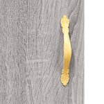 vidaXL Buffet haut Sonoma gris 34 5x34x180 cm Bois d'ingénierie