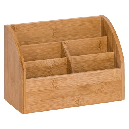 Multipot et organiseur de bureau cep silva bambou 5 compartiments