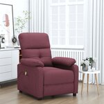 vidaXL Fauteuil de massage Violet Tissu
