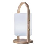 LUMISKY Lanterne sans fil LED Woody - H 37 cm - Blanc