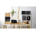 Corbeille À Courrier Combo Midi Ecoblack - Noir - X 6 - Exacompta