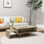 vidaXL Table basse Chêne sonoma 105x55x32 cm Aggloméré