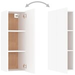 vidaXL Ensemble de meubles TV 3 Pièces Blanc Aggloméré