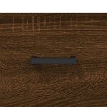 vidaXL Buffet haut Chêne marron 69 5x34x180 cm Bois d'ingénierie