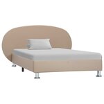 vidaXL Cadre de lit Cappuccino Similicuir 100 x 200 cm