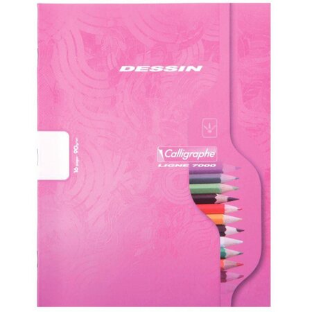 Cahier de dessin 10x10 16 pages 90 g  format 17 x 22 cm CALLIGRAPHE