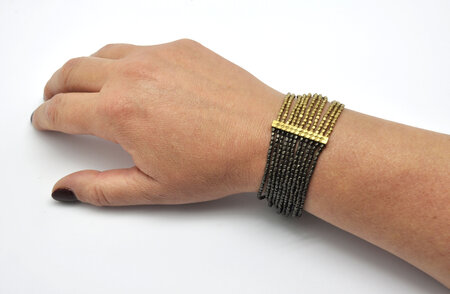 Bracelet Patti Bronze et noir