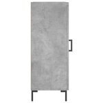 vidaXL Buffet Gris béton 34 5x34x90 cm Bois d'ingénierie