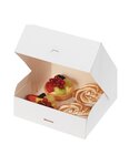 (1 Paquet  50 BoîteS) Boîte pâtissière 23 x 23 x 5cm