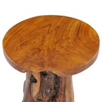 vidaXL Table basse 40 x 40 cm Bois de teck massif