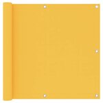 vidaXL Écran de balcon Jaune 90x500 cm Tissu Oxford