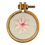 10 pendentifs ronds à broder 2 4 cm