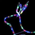vidaXL Décoration de Noël d'extérieur Renne et traîneau 252 LED
