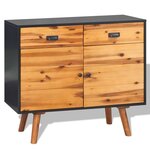 vidaXL Buffet Bois d'acacia massif 90 x 33 5 x 83 cm