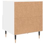 vidaXL Table de chevet blanc 40x35x47 5 cm bois d’ingénierie