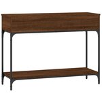 vidaXL Table console chêne marron 100x34 5x75 cm bois d'ingénierie