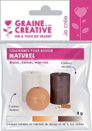 Colorants solides pour Bougie 3 couleurs Naturel
