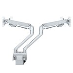 Newstar support de bureau réglable de 2 moniteurs 10"-32" 47cm argenté