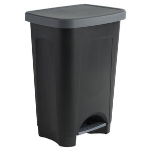 Poubelle à pédale Eco, 50 litres - Noir