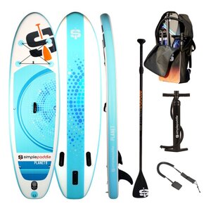 Paddle gonflable planet 9' 30'' 6" (274 x 76 x 15 cm) avec pagaie, leash, pompe et sac de transport