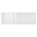 vidaXL Meubles TV 2 Pièces Blanc brillant 107x35x37 cm Aggloméré