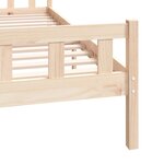 vidaXL Cadre de lit bois massif 200x200 cm