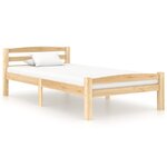 vidaXL Cadre de lit Bois de pin massif 90x200 cm