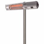 Sunred Chauffage sur pied Royal Diamond 2000 W Argenté Rosé de couche
