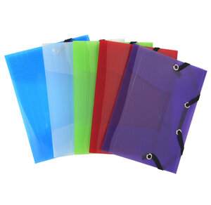 Chemise À Élastique 3 Rabats Polypro Crystal Colour - Format Pocket 12x16cm - X 25 - Exacompta