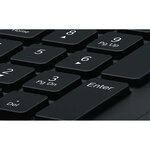 Clavier filaire bureau usb us international noir
