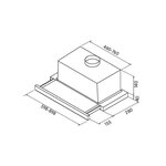 TURBOAIR TT14 LX/GRX/F/60 - Hotte murale  - 65 dB max - Inox