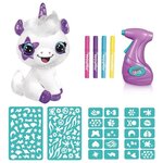 CANAL TOYS - Style 4 ever  - Ma licorne en peluche a personnaliser - Peluche Spray Art  - OFG 228