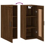 vidaXL Armoire murale chêne marron 34 5x34x90 cm bois d'ingénierie