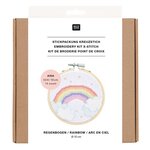 Kit de broderie - arc-en-ciel