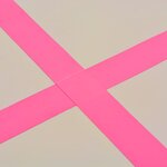 vidaXL Tapis gonflable de gymnastique avec pompe 700x100x10cm PVC Rose