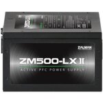 Zalman zm500-lxii unité d'alimentation d'énergie 500 w 20+4 pin atx atx noir