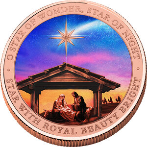 Pièce de monnaie en Cuivre 500 Francs g 155.5 (5 oz) Millésime 2023 STAR OF WONDER