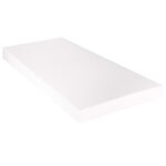 vidaXL Lit avec matelas Gris Similicuir 90 x 200 cm