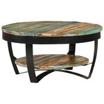 vidaXL Table basse Bois massif de récupération 65 x 32 cm