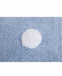 Tapis coton motif pois - bleu - 120 x 160