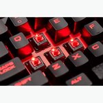CORSAIR Clavier Gamer Mécanique Compact K63 Cherry MX Red, rétroéclairage rouge (CH-9115020-FR)