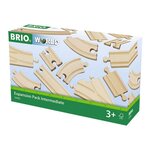 Brio World Coffret Evolution Intermédiaire -16 Rails - Accessoire pour circuit de train en bois - Ravensburger - Des 3 ans - 33402